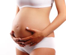 Belleza futura mamá